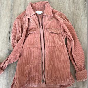 UO Pink Corduroy Overshirt/Jacket
